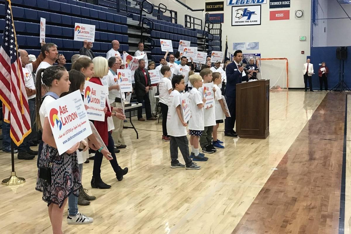 Abe Laydon at Douglas County Assembly